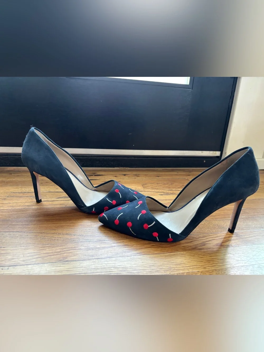 Ann Taylor Cherry Embroidered Azra Pumps